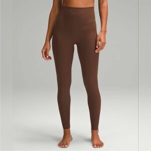 Lululemon Align High Rise Ribbed Pant 28" (Java)